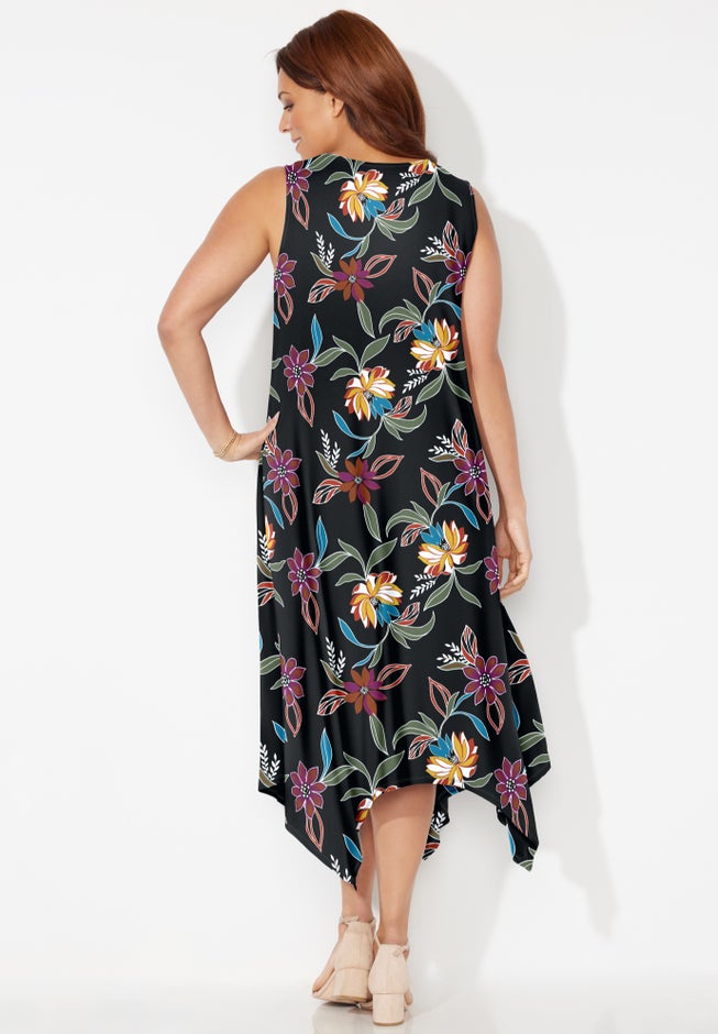 AnyWear Reversible Crisscross V-Neck Maxi Dress image number 1