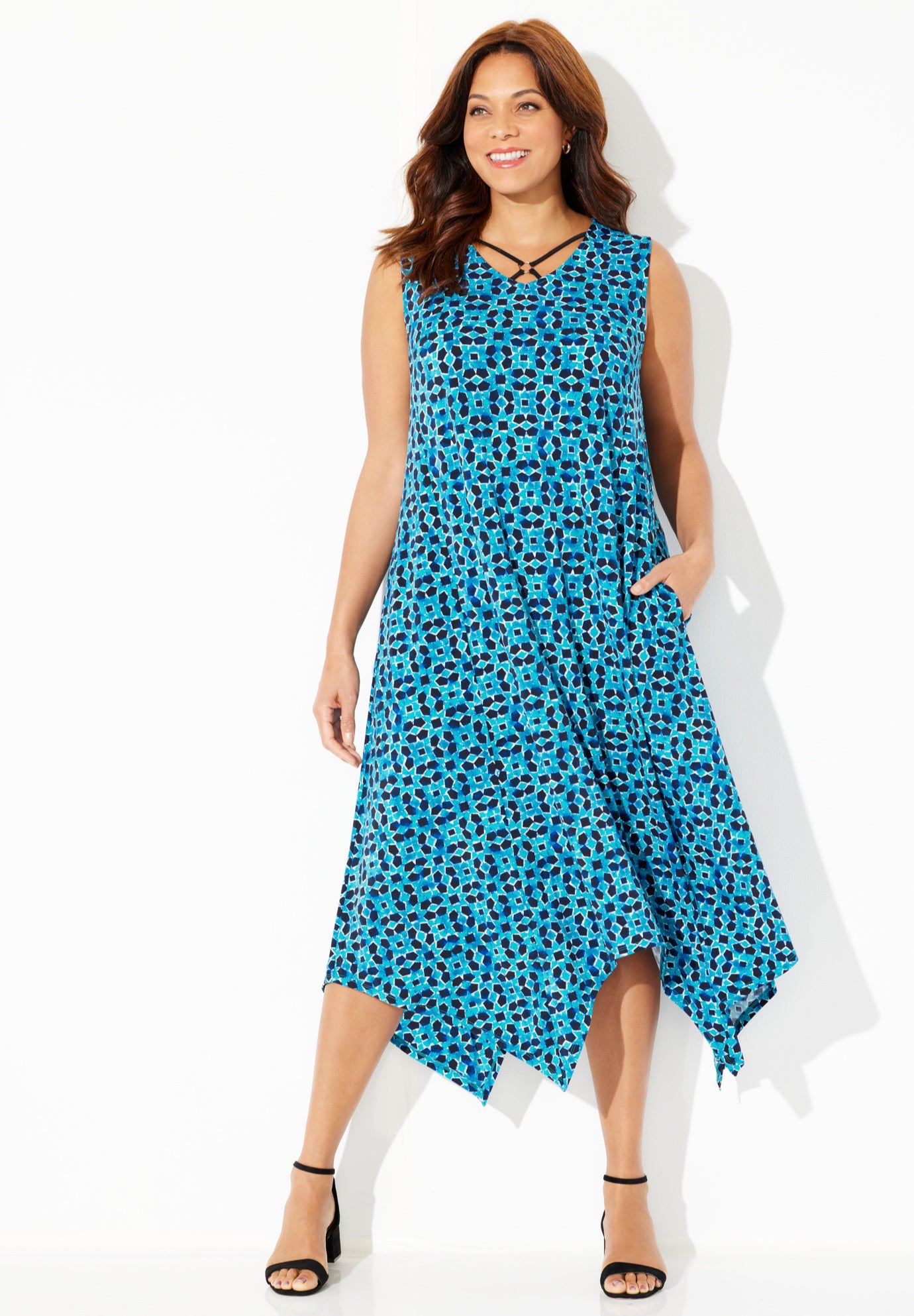 AnyWear Reversible Crisscross V-Neck Maxi Dress image number 0