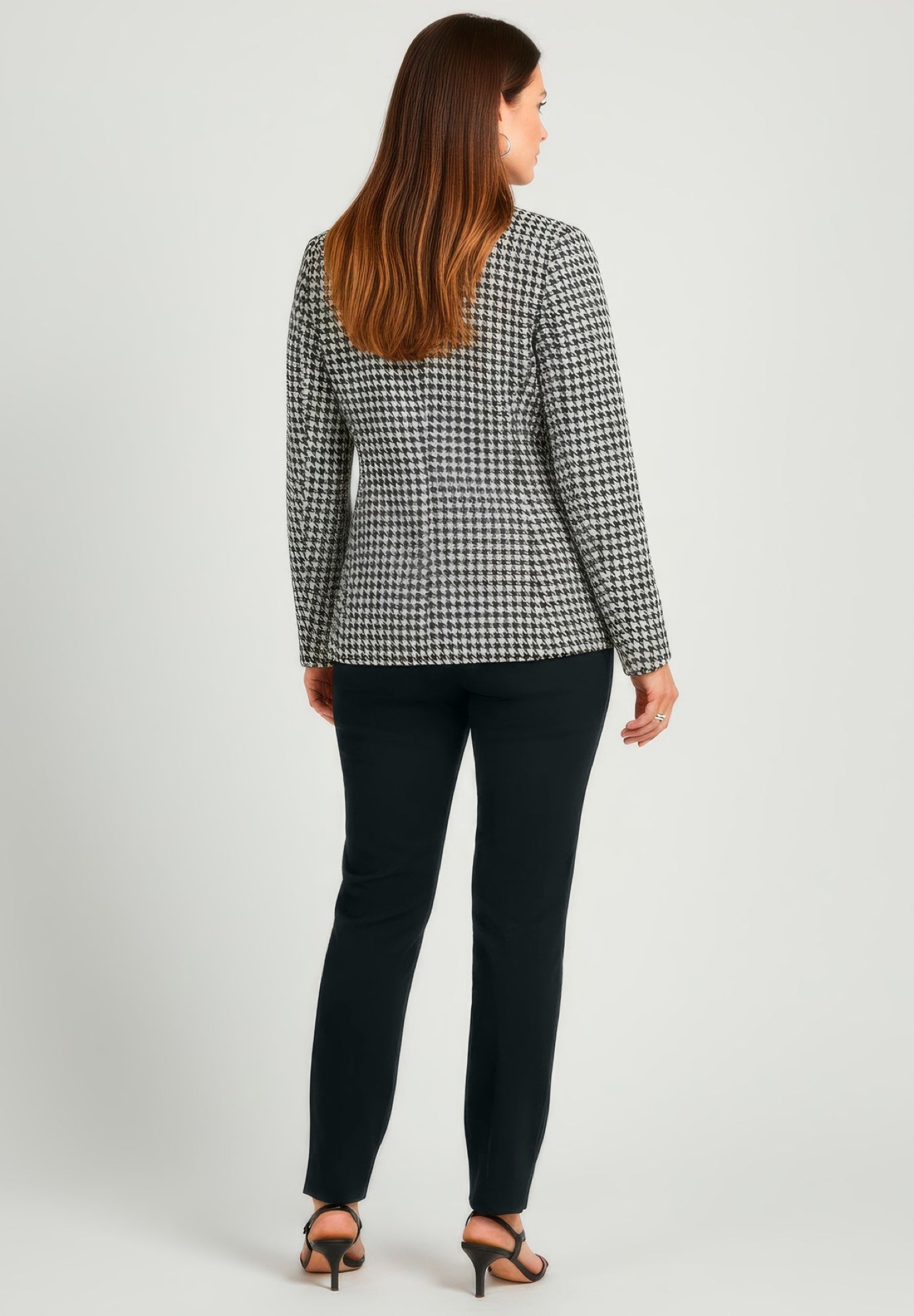 2-Piece Stretch Crepe Single-Breasted Pantsuit image number 2