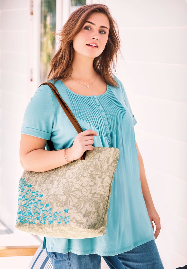 2-Piece Floral Tote Set image number null