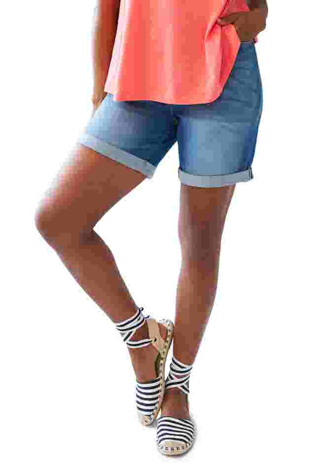 Denim Boyfriend Shorts image number 0