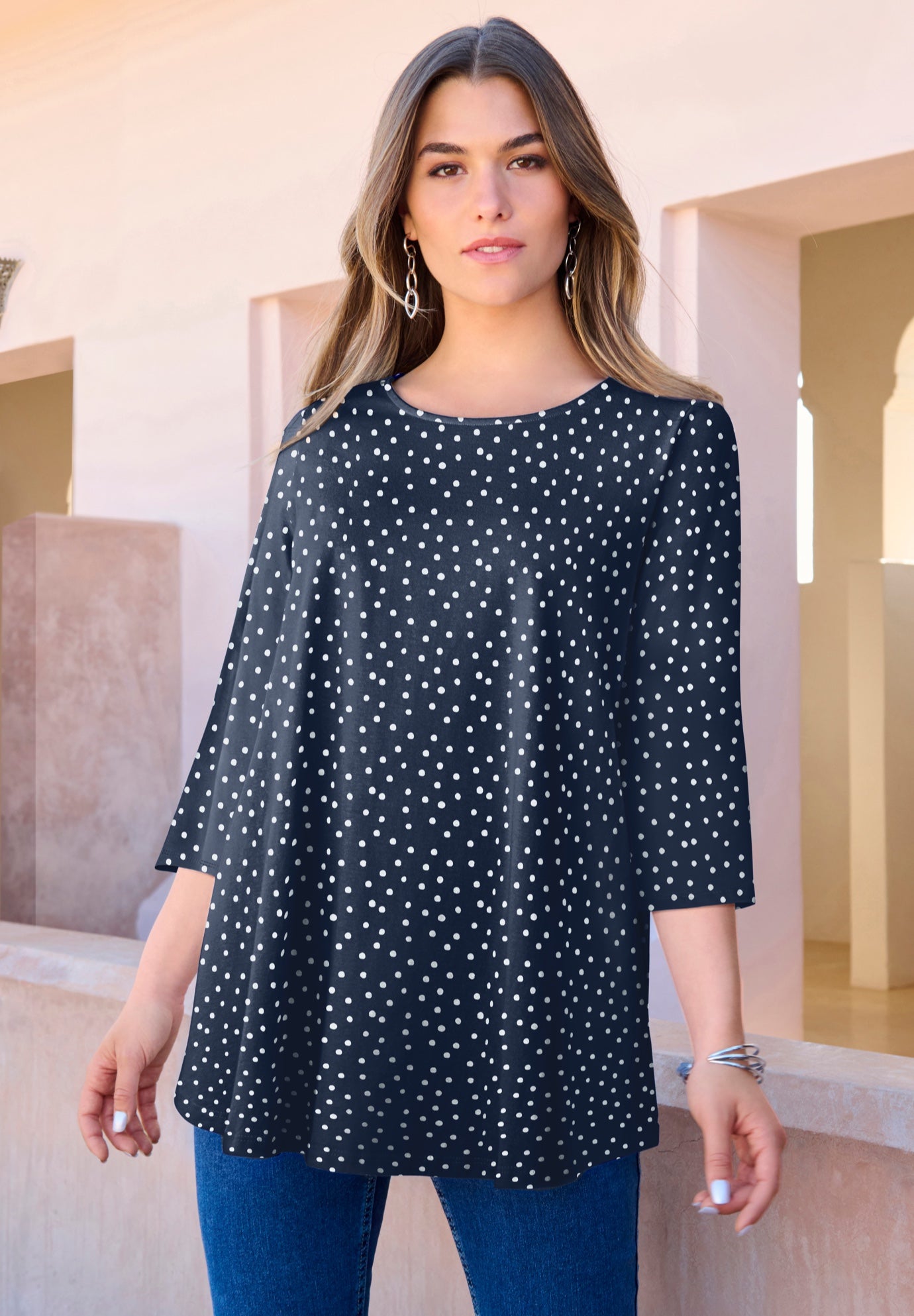 Ultimate Three Quarter Sleeve Swing Tee image number 0