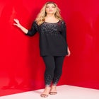 Three Quarter Sleeve Embellished Tunic image number null