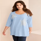Three Quarter Sleeve Embellished Tunic image number null