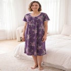 Short Pintuck Knit Gown image number 0