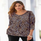 Stretch Cotton Scoop Neck Tee image number null