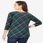 Stretch Cotton Scoop Neck Tee image number null