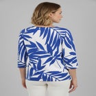 Stretch Cotton Scoop Neck Tee image number null