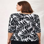 Stretch Cotton Scoop Neck Tee image number null