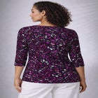 Stretch Cotton Scoop Neck Tee image number null