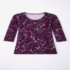 Stretch Cotton Scoop Neck Tee image number null