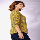 Stretch Cotton Scoop Neck Tee image number null