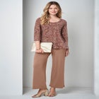 Stretch Cotton Scoop Neck Tee image number null