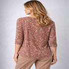 Stretch Cotton Scoop Neck Tee image number null