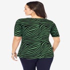 Stretch Cotton Square Neck Tee image number null