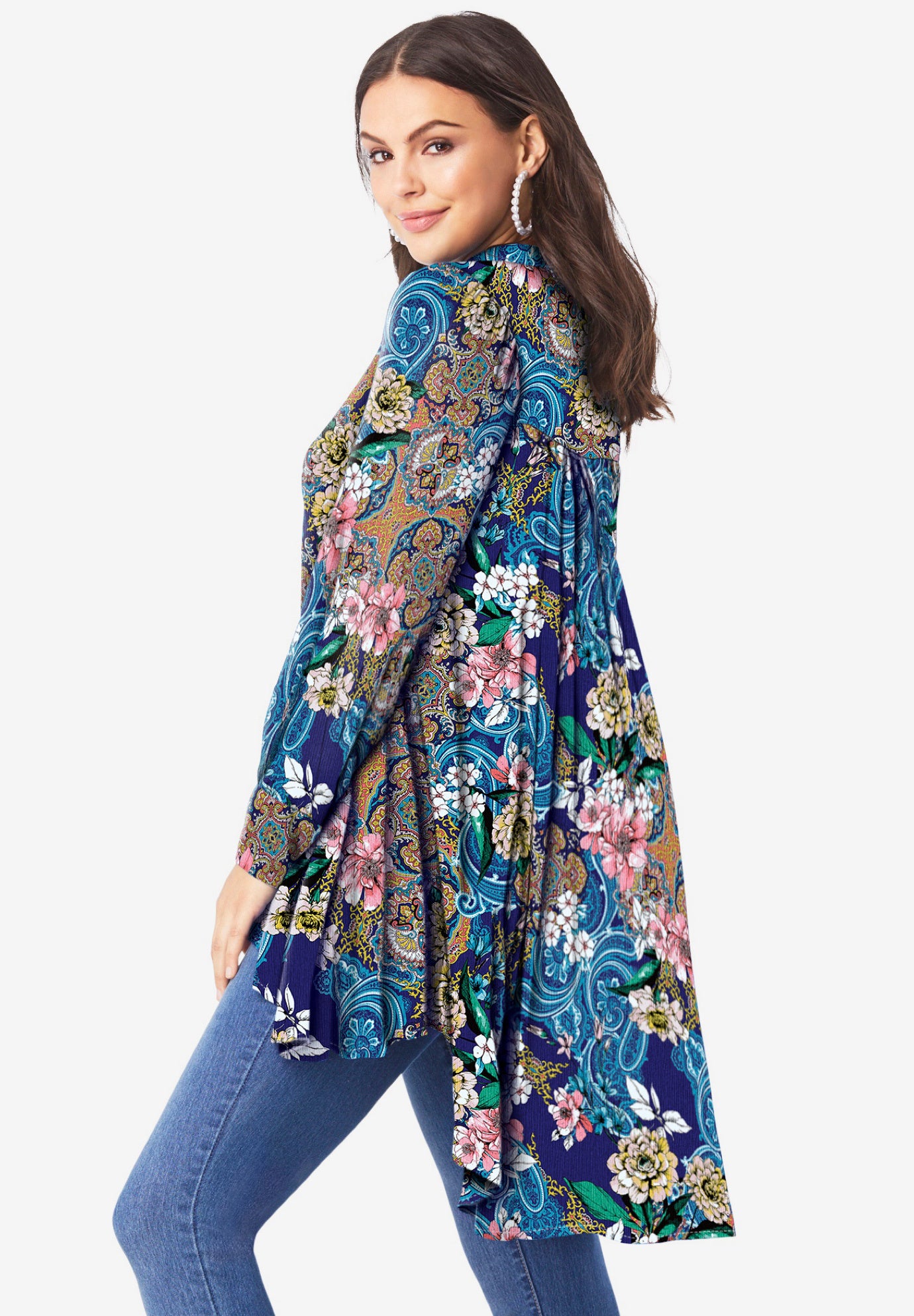 Hand Crinkled Fit And Flare Tunic image number 1