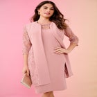 Plus Size Paisley Lace Jacket Dress image number null