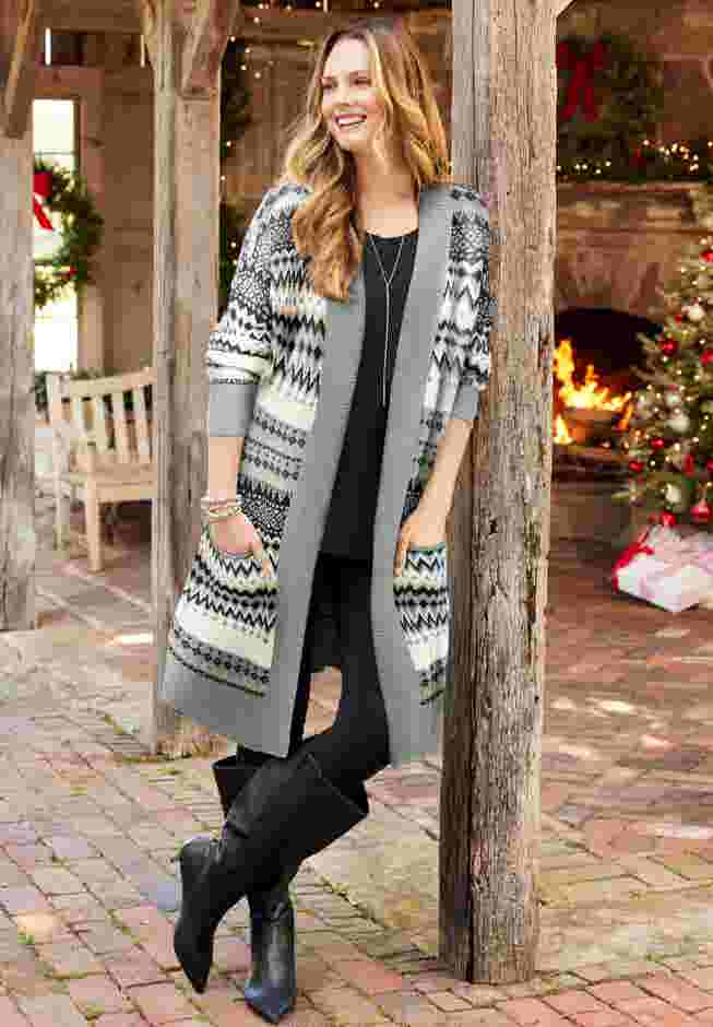 Classic Fair Isle Coatigan image number 0