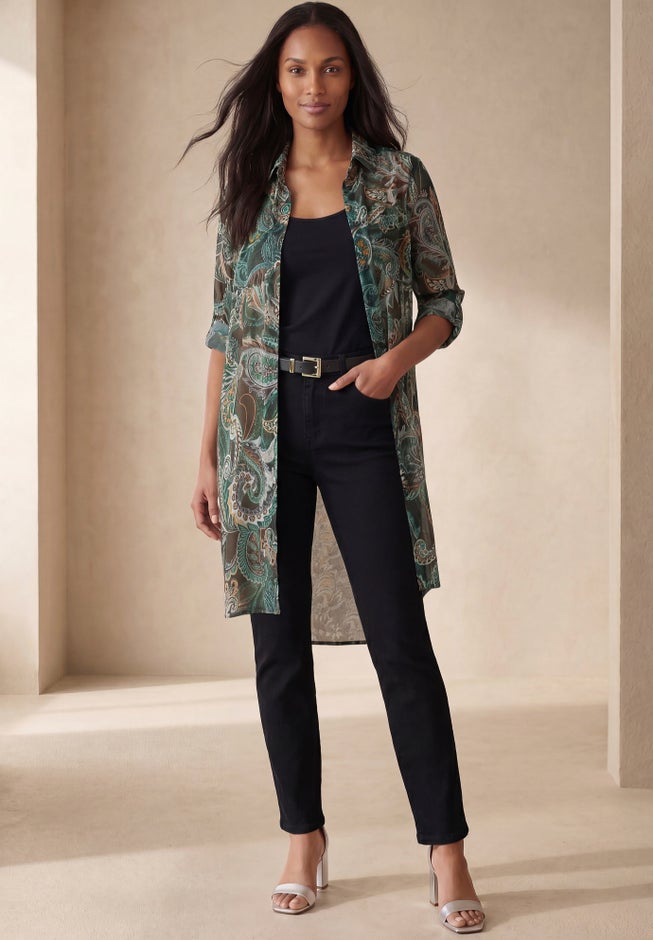 Sheer Georgette Mega Tunic image number 3