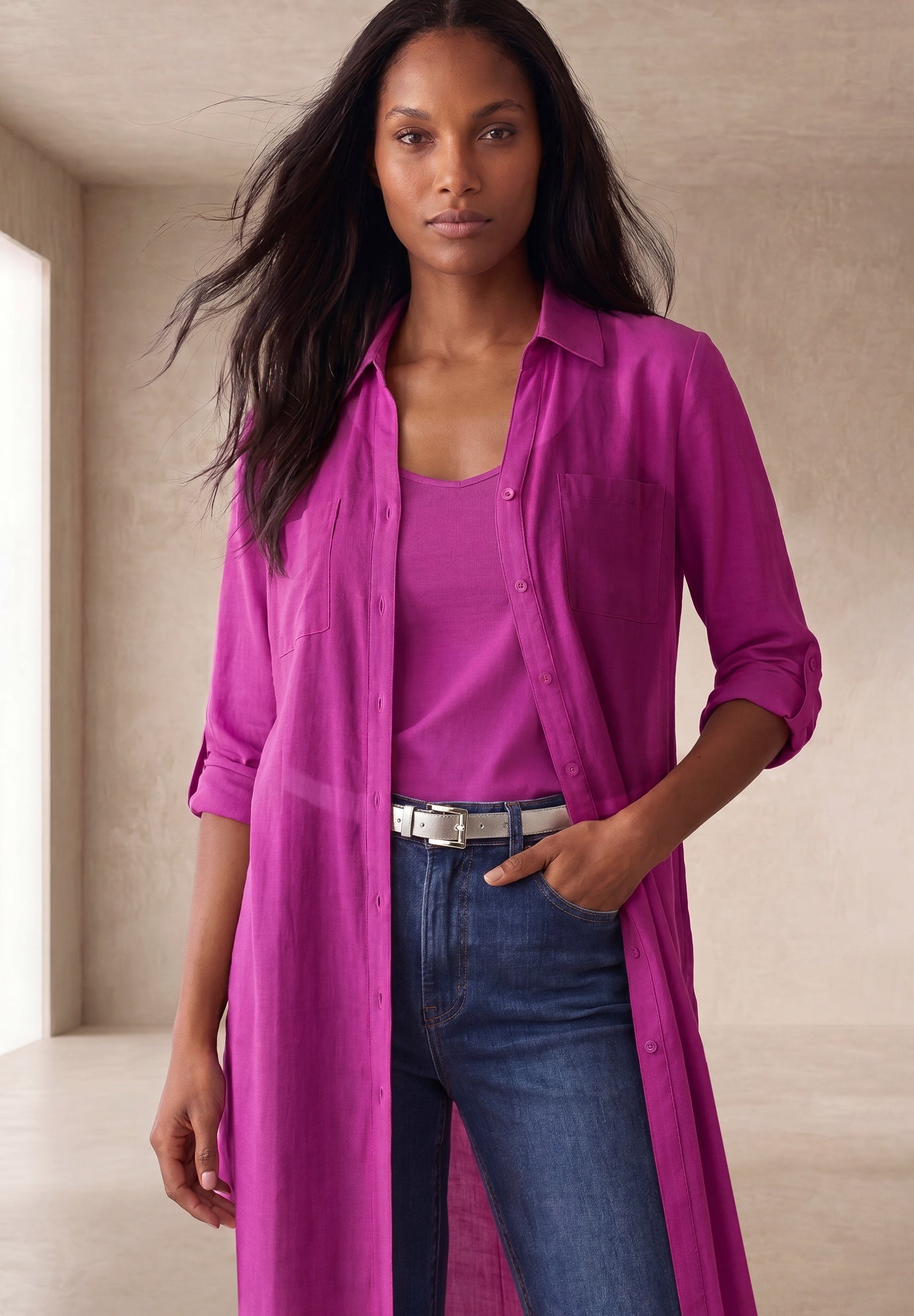 Sheer Georgette Mega Tunic image number 0