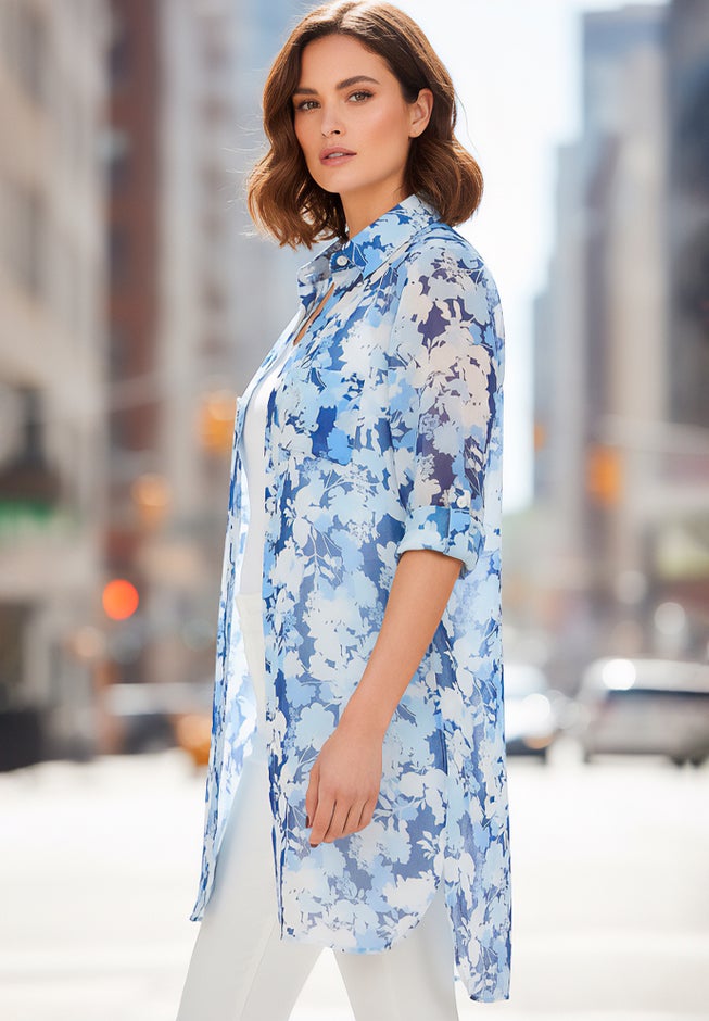 Sheer Georgette Mega Tunic image number 2