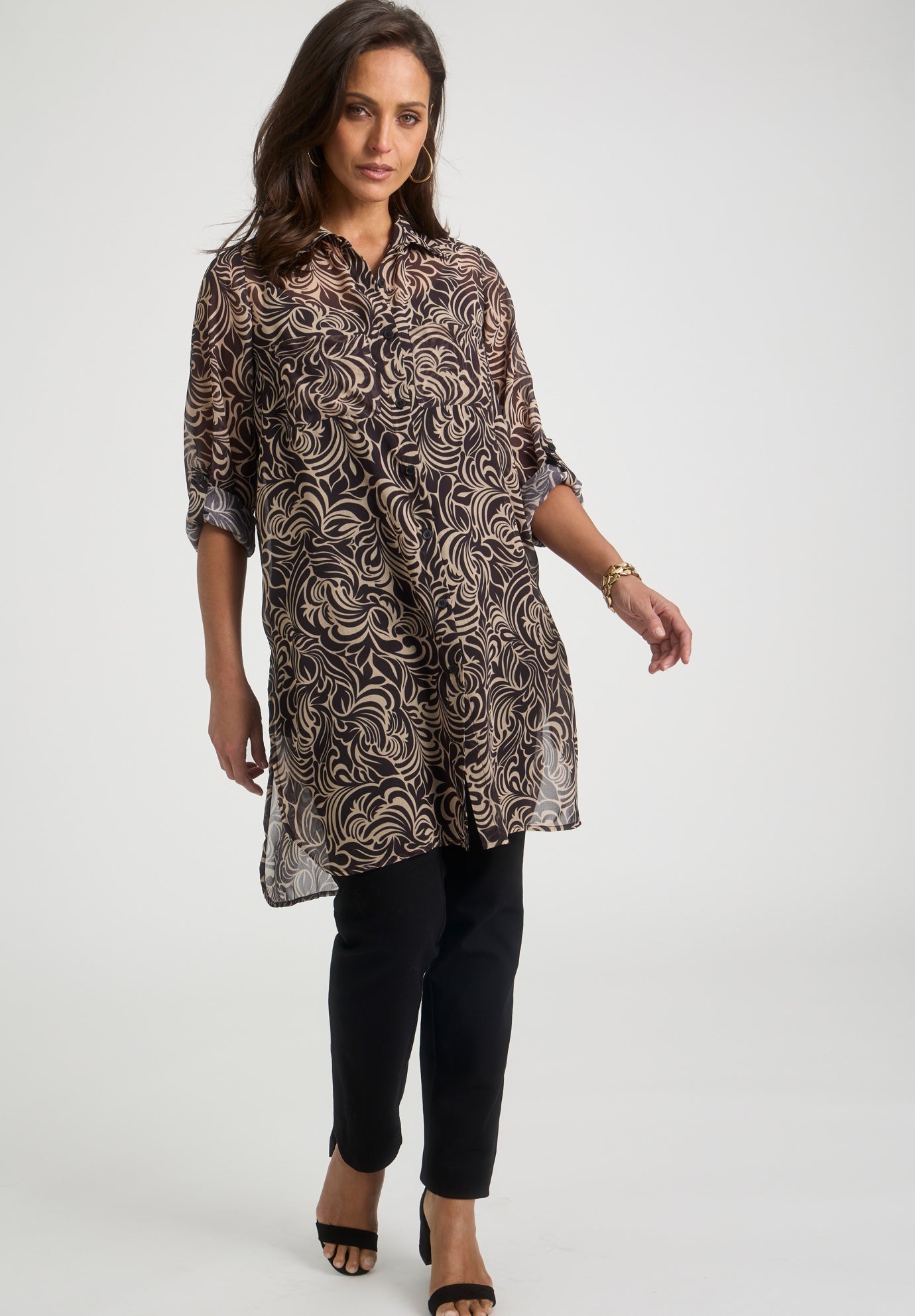 Sheer Georgette Mega Tunic image number 0