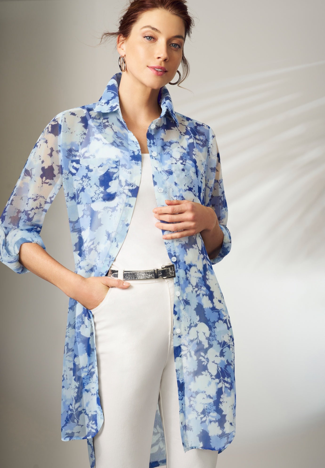 Sheer Georgette Mega Tunic image number 0