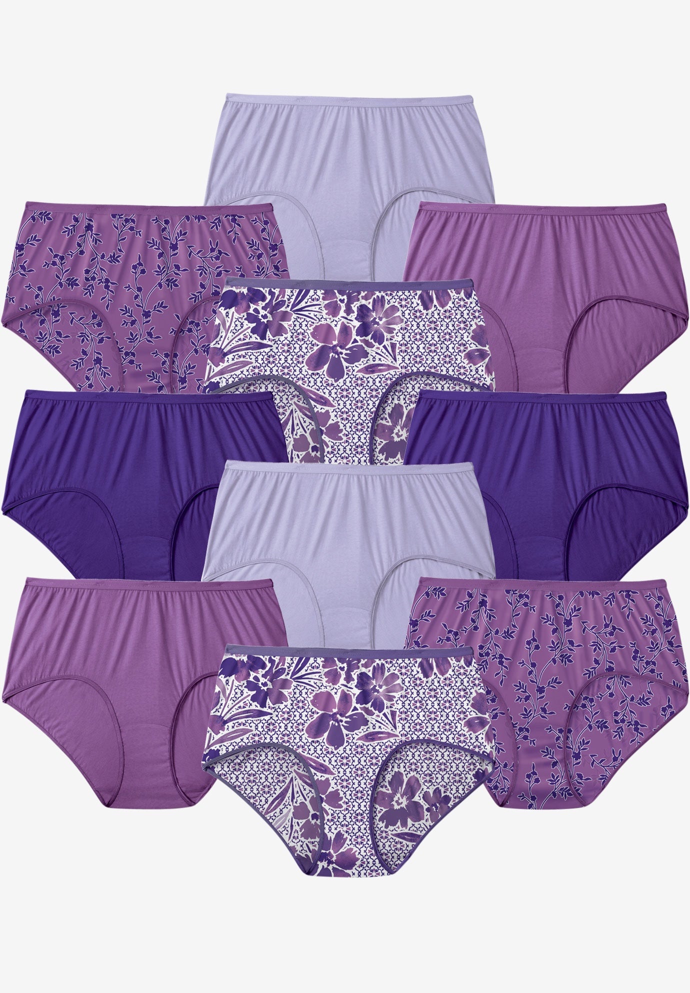 Full Coverage Cotton Brief 10-Pack image number 0