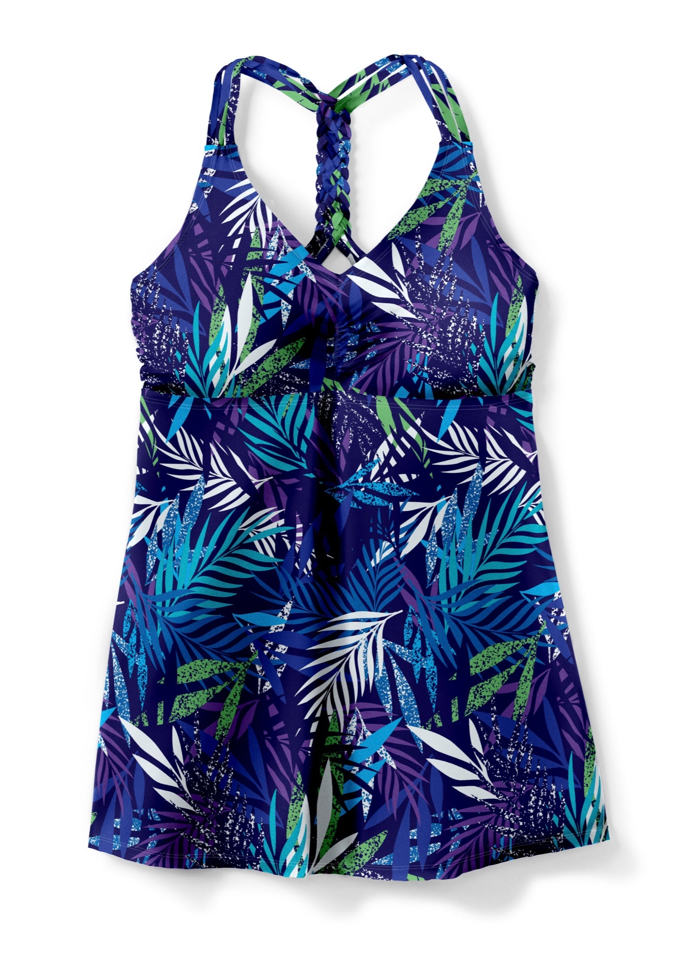 Longer Length Braided Tankini Top image number 4