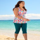 Longer Length Braided Tankini Top image number null