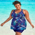 Longer Length Braided Tankini Top image number null