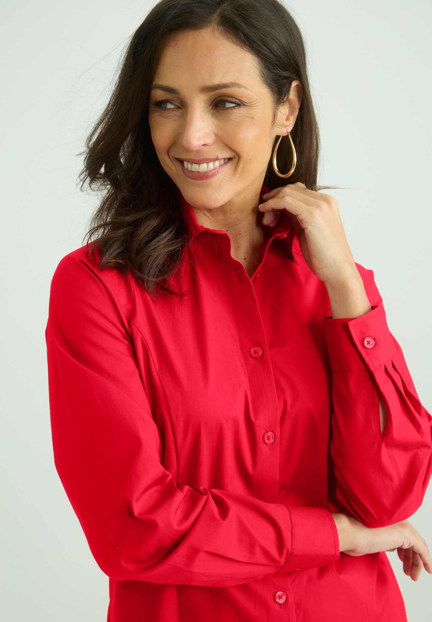 Wrinkle-Free Stretch Poplin Shirt image number 0