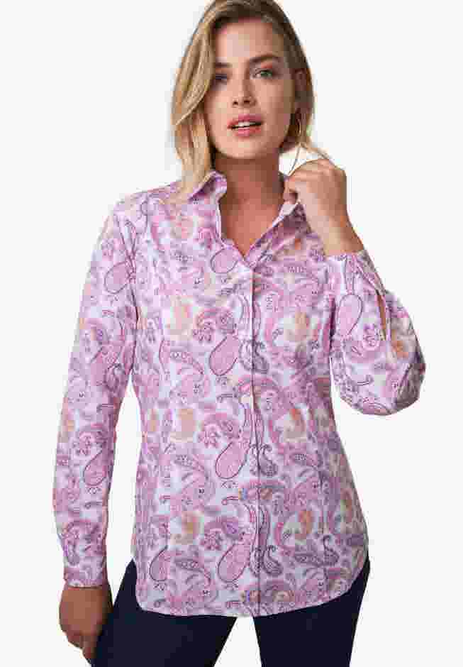 Wrinkle-Free Stretch Poplin Shirt image number 1