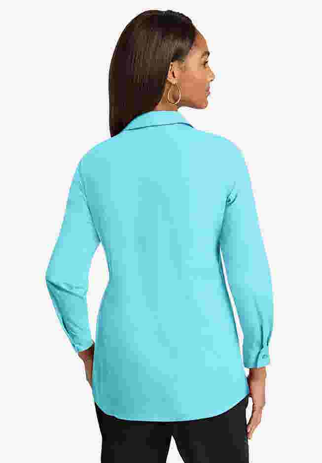 Wrinkle-Free Stretch Poplin Shirt image number 1