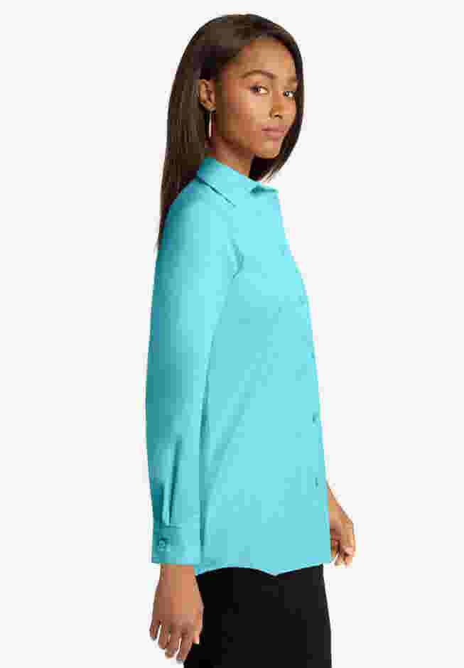 Wrinkle-Free Stretch Poplin Shirt image number 2
