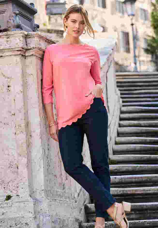 Scallop Boatneck Tunic image number 4