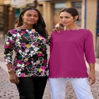 Scallop Boatneck Tunic image number null
