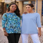 Scallop Boatneck Tunic image number null