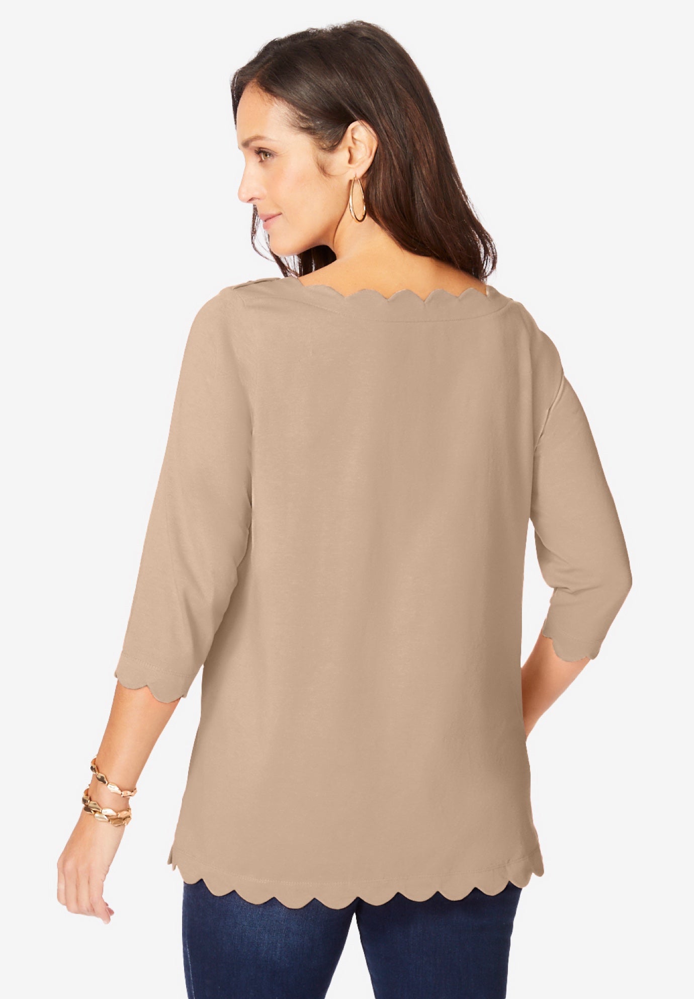 Scallop Boatneck Tunic image number 1