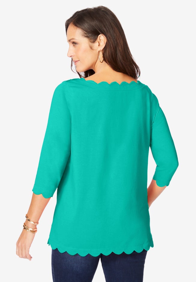 Scallop Boatneck Tunic image number 1