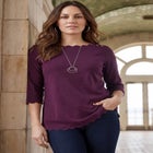 Scallop Boatneck Tunic image number null