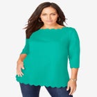 Scallop Boatneck Tunic image number null