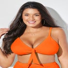 Mentor Tie Front Bikini Top image number null