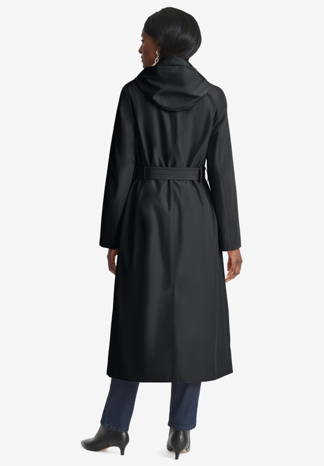 Double Breasted Long Trench Raincoat image number 1