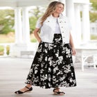 Pull-On Elastic Waist Soft Maxi Skirt image number null