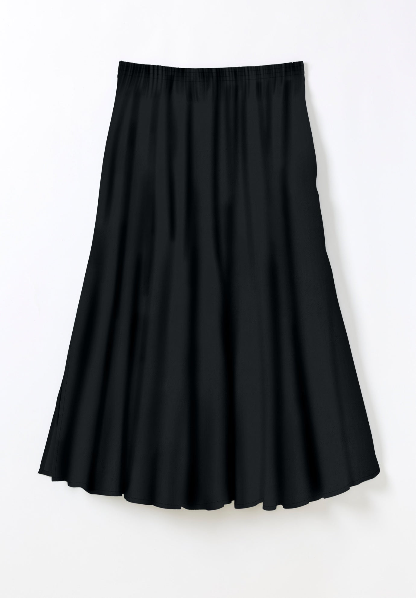 Pull-On Elastic Waist Soft Maxi Skirt image number 1