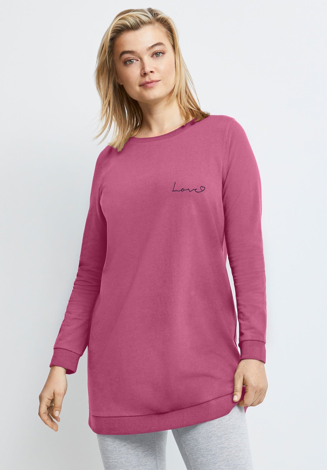 French Terry Love Tunic Sweatshirt image number 0