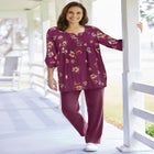 7-Day Straight-Leg Elastic-Waist Stretchy Knit Pant image number 0