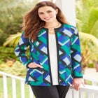 Ponte Jewel Neck Blazer image number null