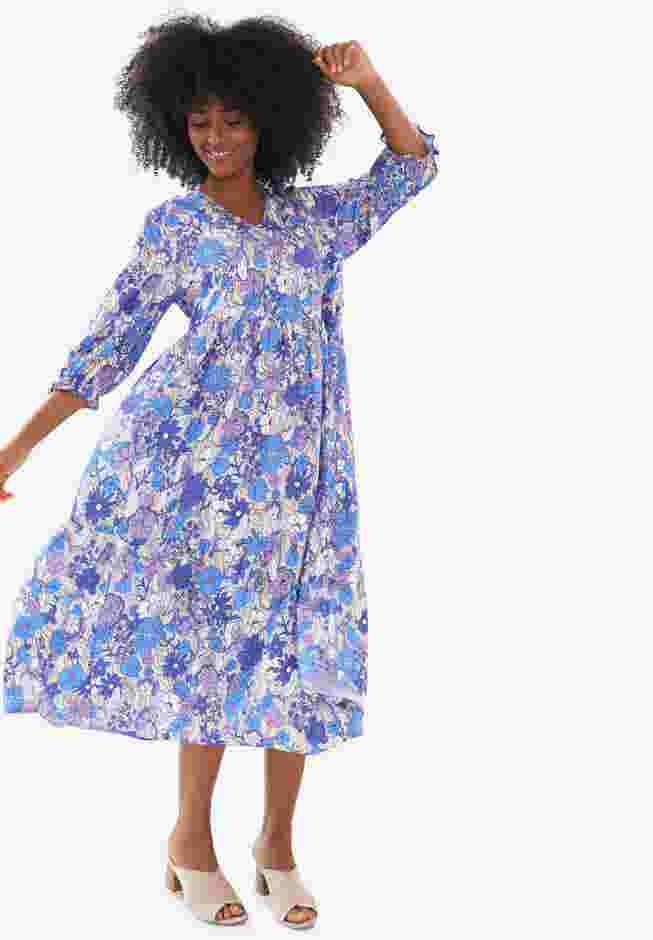 V-Neck Tiered Midi Dress image number 2